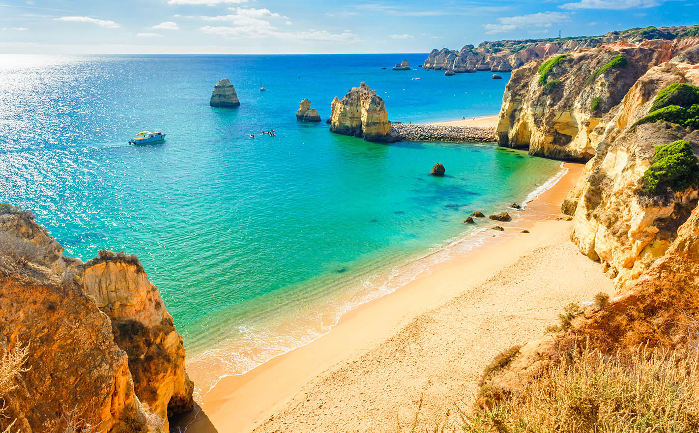 Portuguese beach and blue sea