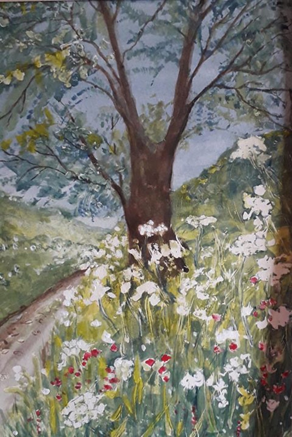 Learner painting of a tree