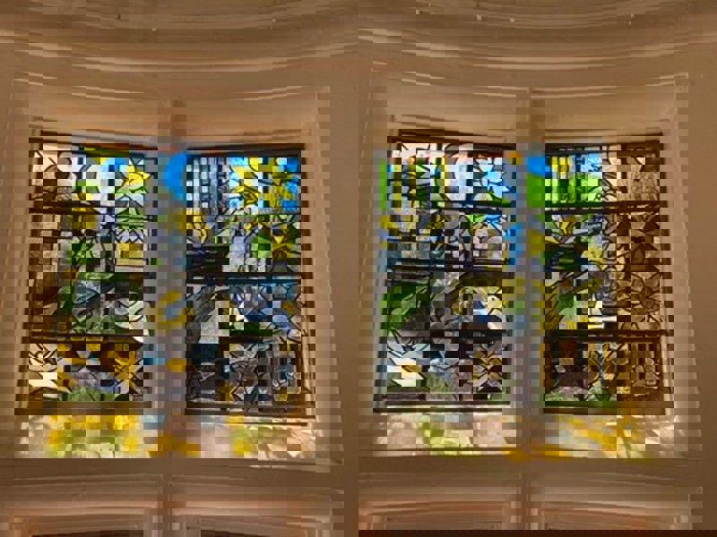 Stained glass window
