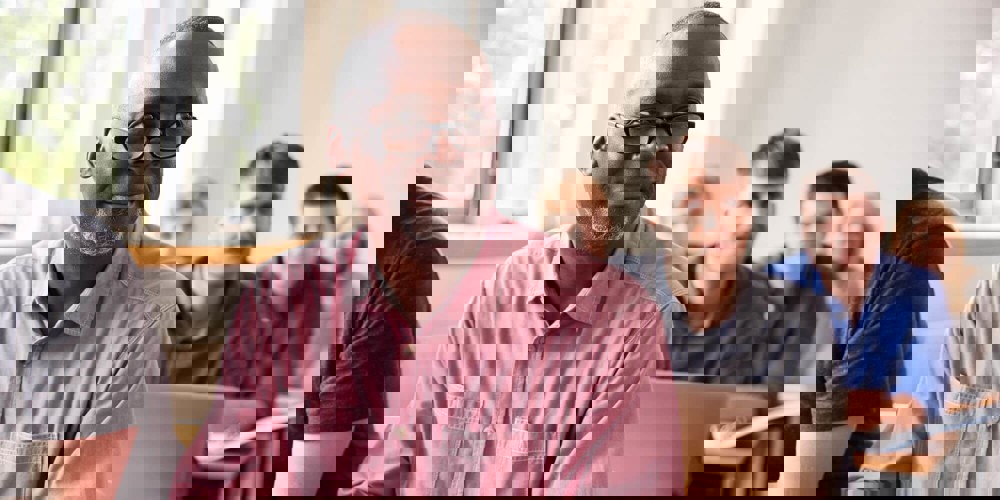 Adults in a classroom