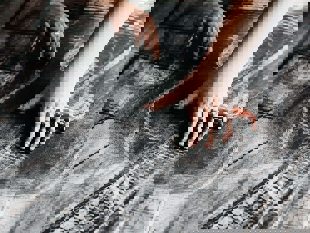 Large charcoal drawing