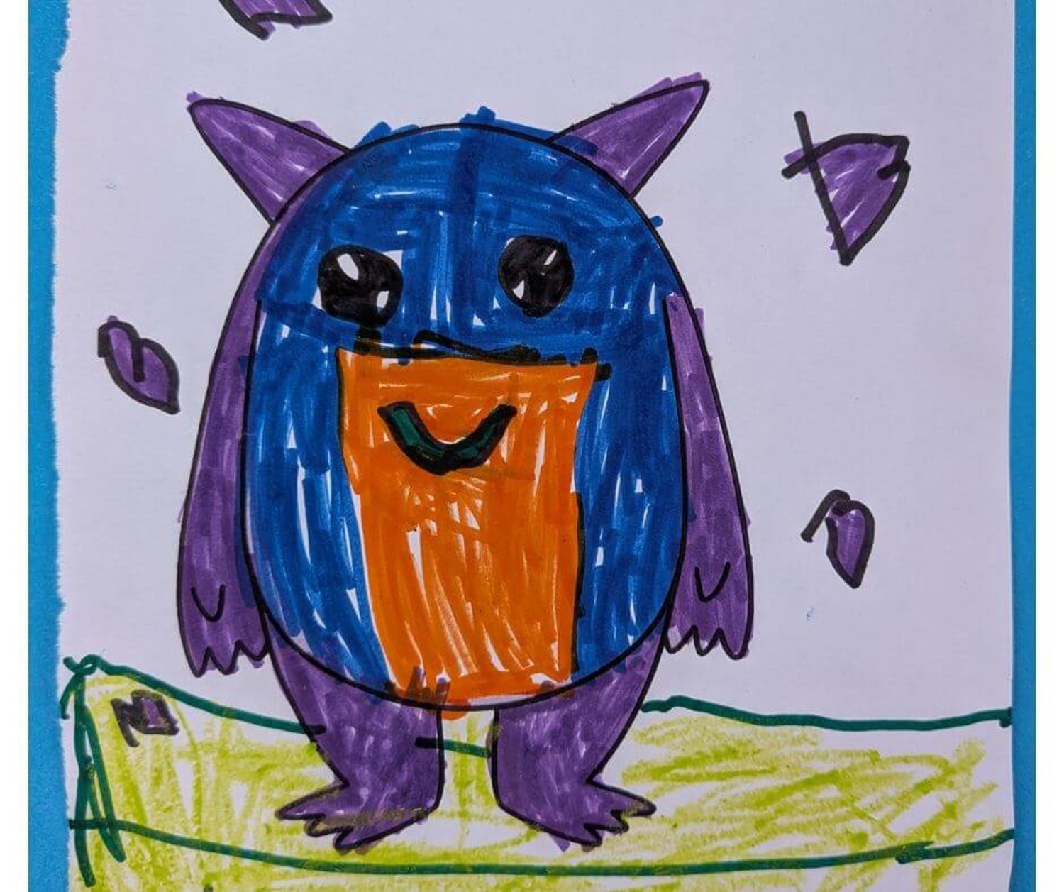 Child's drawing of a monster