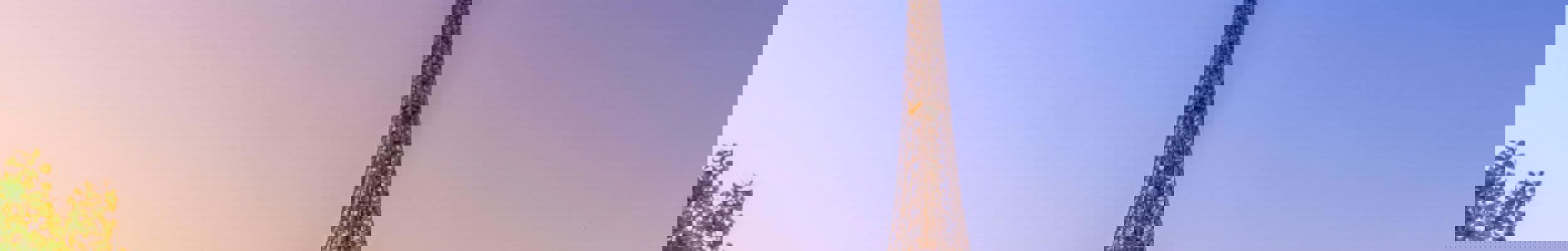 Eiffel Tower in sunset