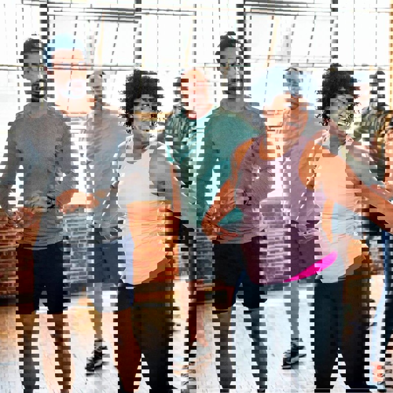 Group of people exercising together