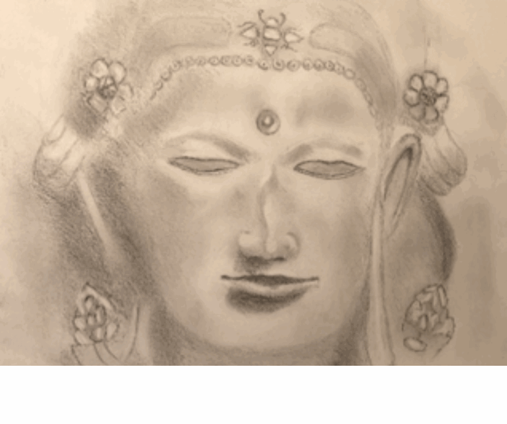 Drawing of Buddah