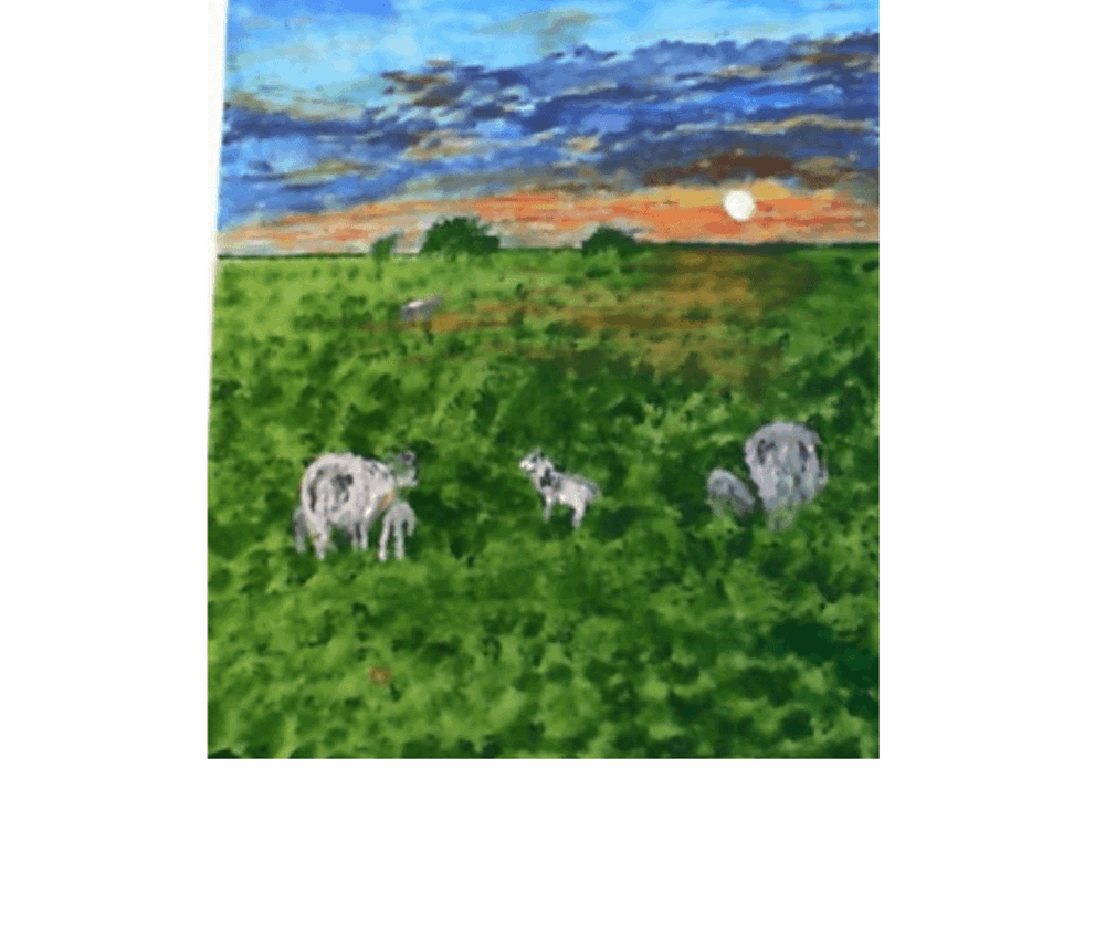Sheep painting 