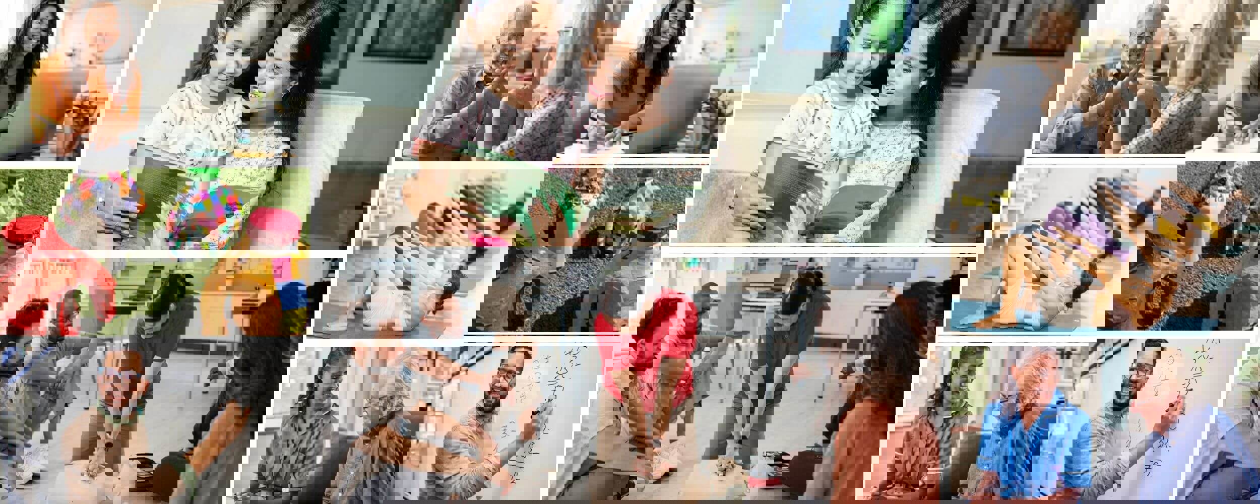 Collage of images depicting Kent adult education courses