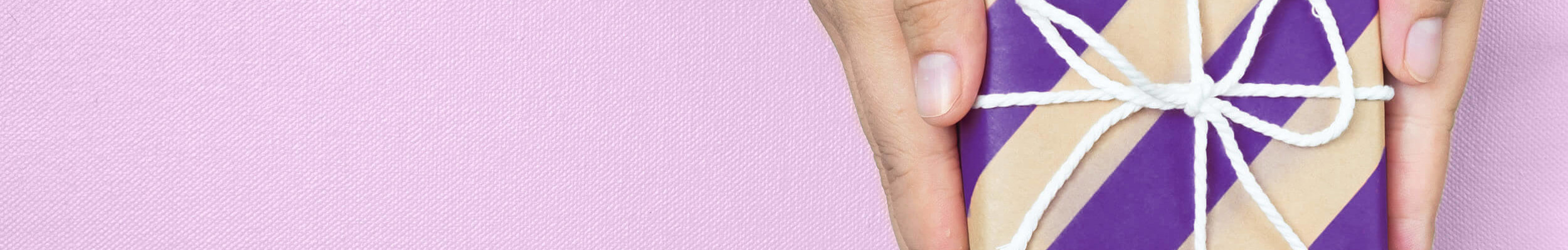 Woman holding gift